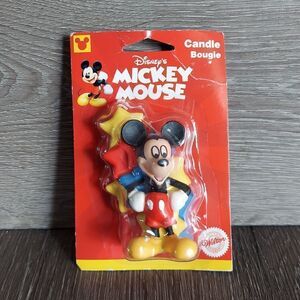 WILTON Disney's Mickey Mouse Birthday Candle - New Old Stock - Sealed